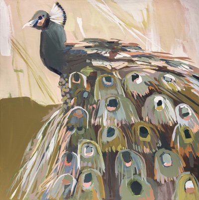 Påfugl-oliven af Jenny Westenhofer