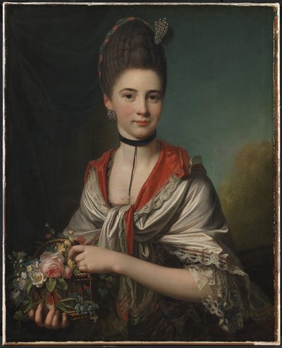 Portræt af Anna Elisabeth Battier, født Storp af Jens Juel