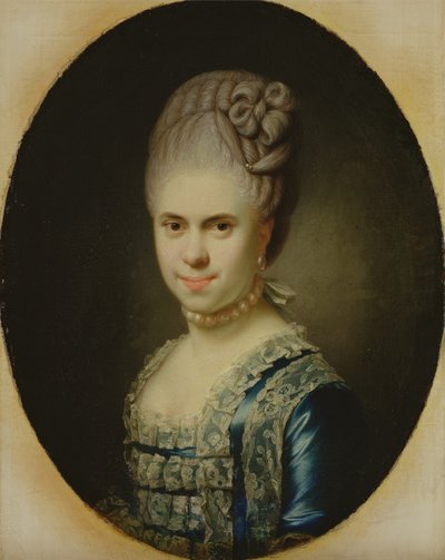 Portræt af Dorothea Maria Lienau, 1772 (se 149184 for par) af Jens Juel