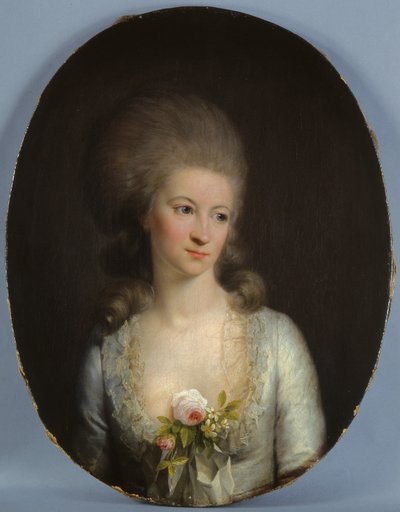 Portræt af Eleonore V. Hennings af Jens Juel