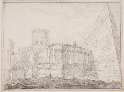 Cestiuspyramiden ved Porta S. Paulus af Jens Petersen Lund