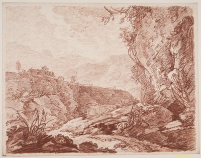 Italiensk fantasilandskab af Jens Petersen Lund