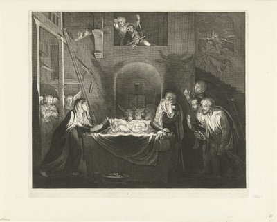 Tilbedelse af hyrderne af Jeremias Falck