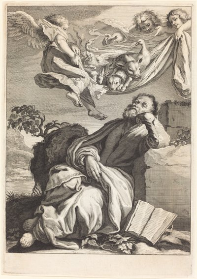 Drømmen om Sankt Peter af Jeremias Falck after Johann Liss