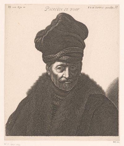 Portræt af Philo af Alexandria Philon le Juif (titel på objekt) Buster af filosoffer og konger (serietitel) af Jerôme David (attributed to)