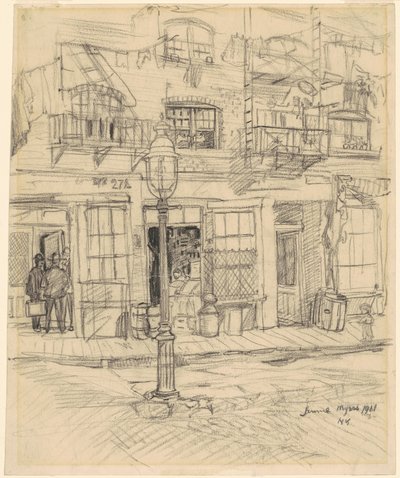 New York Street Scene af Jerome Myers