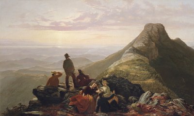 Den forsinkede fest på Mansfield Mountain, 1858. af Jerome Thompson