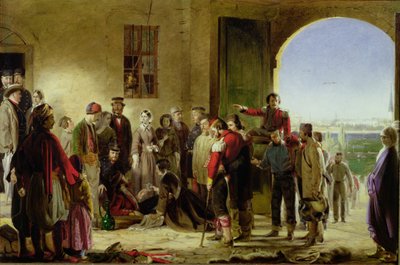 Missionen om barmhjertighed: Florence Nightingale modtager de sårede i Scutari af Jerry Barrett