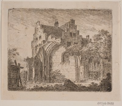 Ruin af en Klosterbygning af Jes Bundsen