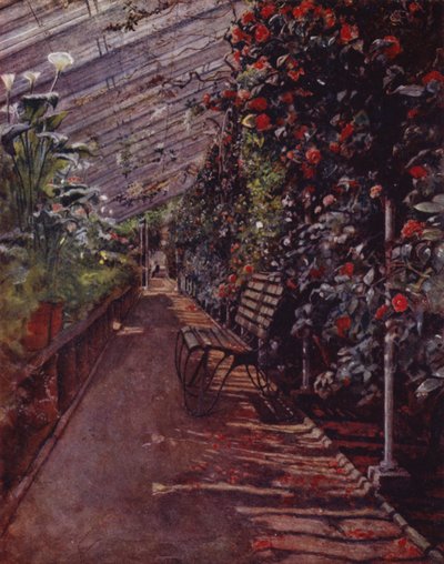 Chiswick House, The Conservatory (farve litho) af Jessie MacGregor