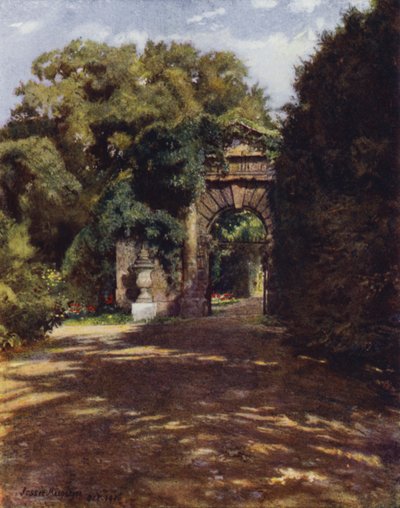 Chiswick House, The Inigo Jones Gateway (farve litho) af Jessie MacGregor