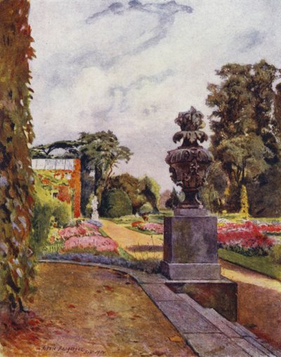 Sion, ser mod Themsen (farve litho) af Jessie MacGregor