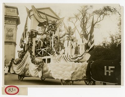 Historisk Parade Float No 47 Velkommen til Lafayette af Jessie Tarbox Beals