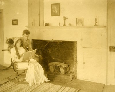 Malcolm Stewart Boylan og hans mor Han er en af de 9 vigtige titelforfattere i Hollywood, ca. 1905-17 (gelatin sølvfoto) af Jessie Tarbox Beals