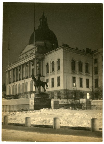 Massachusetts State House, Boston, USA, ca. 1902-10 (gelatine-sølvfoto) af Jessie Tarbox Beals