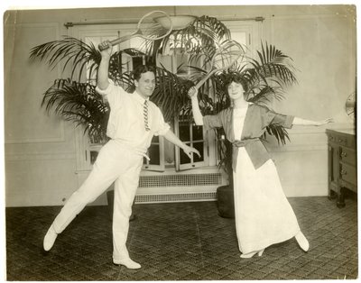 De nye parisiske dansere Señor Sebastian & Mme Mann - de dansede ved åbningen af Albemarle Hoffman Roof garden, ca. 1905-18 (gelatine sølvfoto) af Jessie Tarbox Beals