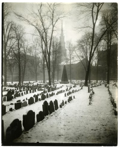 Old Granary Burying Ground Boston, USA, ca. 1902-10 (foto af gelatinesølv) af Jessie Tarbox Beals