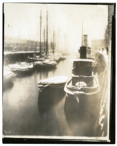 Old T Wharf, Boston, ca. 1902-10 (foto af gelatinesølv) af Jessie Tarbox Beals