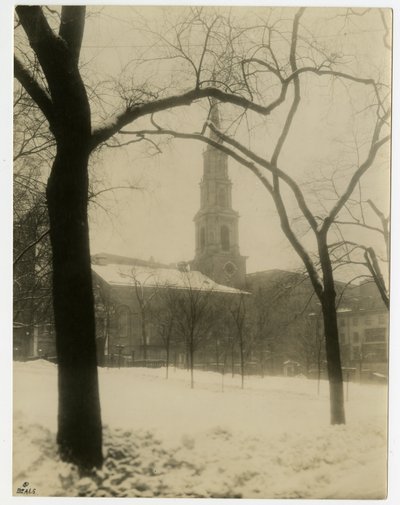 Park Street Church, Boston, USA, ca. 1902-10 (foto af gelatinesølv) af Jessie Tarbox Beals