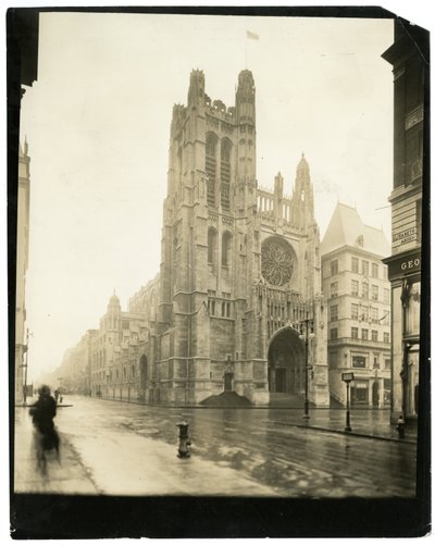St Thomas Church, New York, USA, ca. 1905-40 (foto af gelatinesølv) af Jessie Tarbox Beals