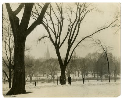 The Common, Boston, USA, ca. 1902-10 (foto af gelatinesølv) af Jessie Tarbox Beals