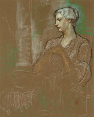 Jessie Wilcox Smith, ca. 1930 (pastel på papir) af Jessie Willcox Smith