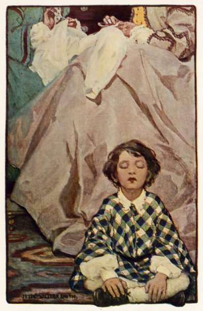 Det lille land (farve litho) af Jessie Willcox Smith