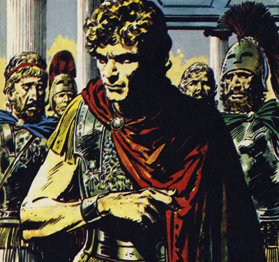 Alexander var en tyran, der bestak eller dræbte sine modstandere (farvelitografi) af Jesus Blasco