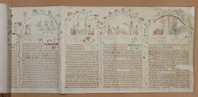Esthers Bog, ca. 1793 (blæk & wc på papir) af Jewish School