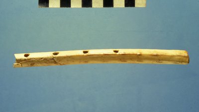Fløjte, Davids by, ca. 799-600 f.Kr. (ben) af Jewish School