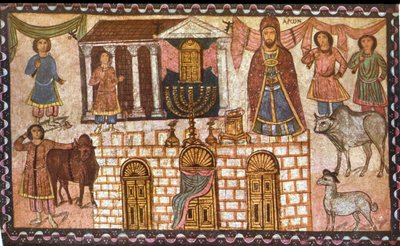 Tabernaklet og dets præster (tempera på gips) af Jewish School