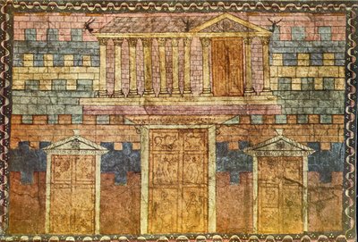 Salomons tempel (tempera på gips) af Jewish School