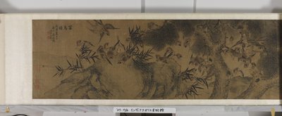 Et hundrede fugle (blæk og farver på silke) af Jiang (after) Tingxi