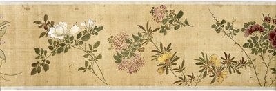 Et hundrede blomster, begyndelsen af det 17. århundrede (malet silke) (detaljer: se også 207347-58) af Jiayan Chen
