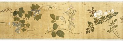 Hundrede blomster, tidligt 17. århundrede (malet silke) (detalje: se også 207347-58) af Jiayan Chen