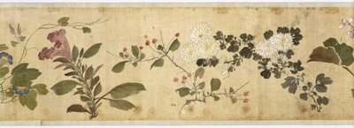 Et hundrede blomster, begyndelsen af det 17. århundrede (malet silke) af Jiayan Chen