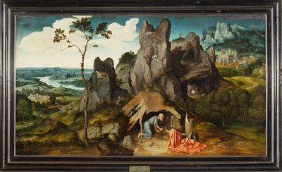 Sankt Hieronymus i ørkenen - Sankt Hieronymus i ørkenen ... af Joachim (attr.) Patinir