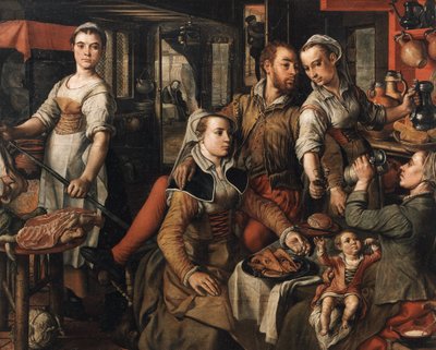 Allegory of Negligence Allegory of Unprudence, 1563. af Joachim Beuckelaer