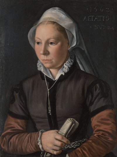 Portræt af en ung kvinde af Joachim Beuckelaer
