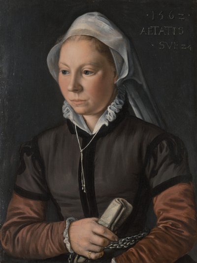 Portræt af en ung kvinde, 1562. af Joachim Beuckelaer