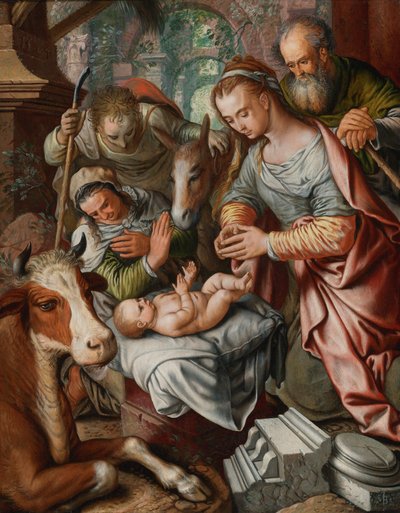 Hyrdernes tilbedelse af Joachim Beuckelaer