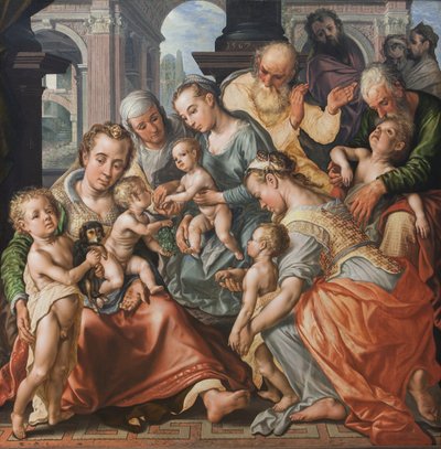 Det hellige slægtskab af Joachim Beuckelaer