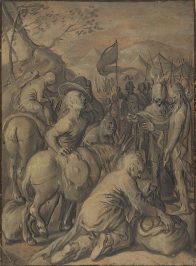 Gibeonitternes narrestreger af Joachim Beuckelaer