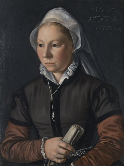 Portræt af en ung kvinde, 1562 af Joachim Beuckelaer