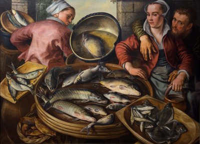Fiskemarkedet af Joachim Bueckelaer