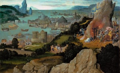 Tidlig nederlandsk kunst: Sankt Catherines martyrium par Patinier, Joachim (ca. 1480-1524), før 1515. Olie på træ, 27,8x44,8. Kunsthistorisk museum, Vienne af Joachim Patinir
