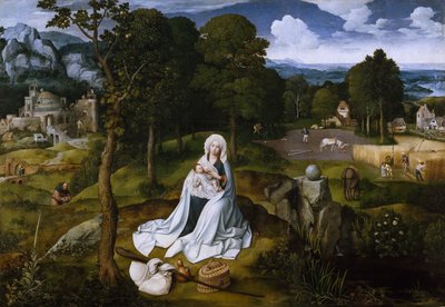 Flugten til Egypten af Joachim Patinir