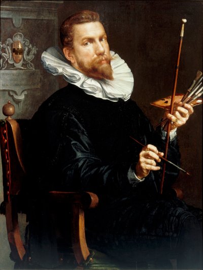 Selvportræt, 1601 af Joachim Wtewael or Utewael