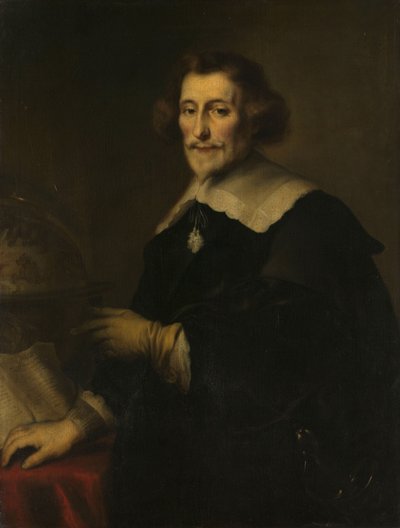 Portræt af Pieter Corneliszoon Hooft, foged af Muiden, historiker og digter af Joachim von Sandrart (I) (copy after)