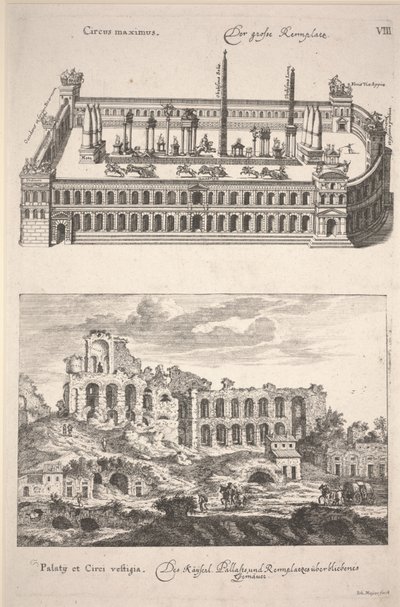 Illustration fra "Des Alten und Neuen Roms Grosser Schau-Platz" af Joachim von Sandrart af Joachim von Sandrart